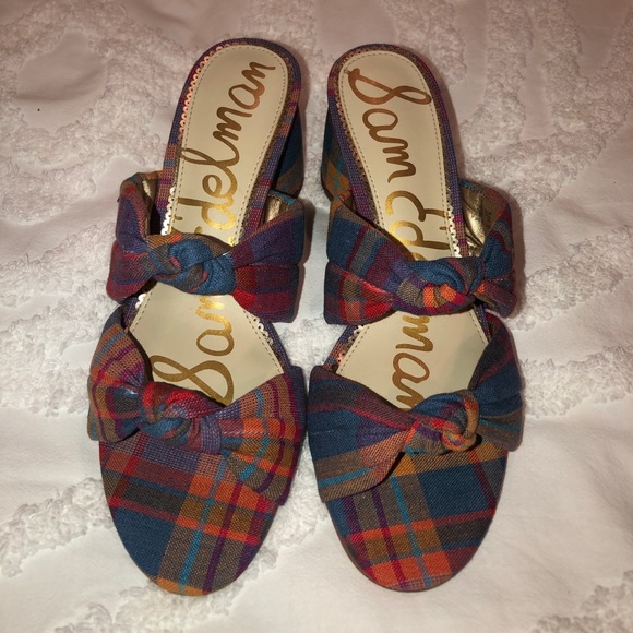 Sam Edelman- Size 9 multicolor plaid - Picture 2 of 8